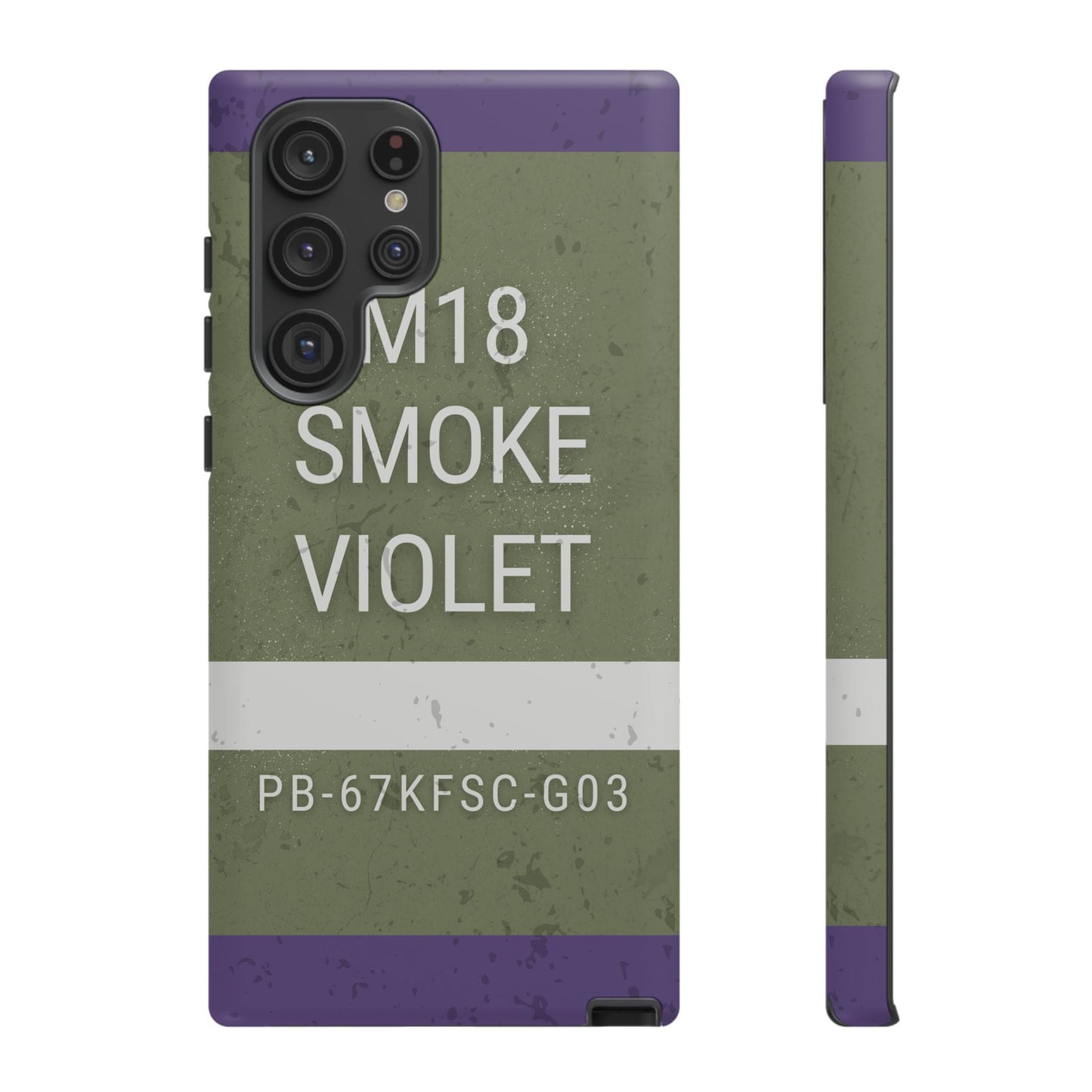 K-Factor Supply Co M18 Smoke (Violet) Tough Android Case Samsung Galaxy S22 Ultra