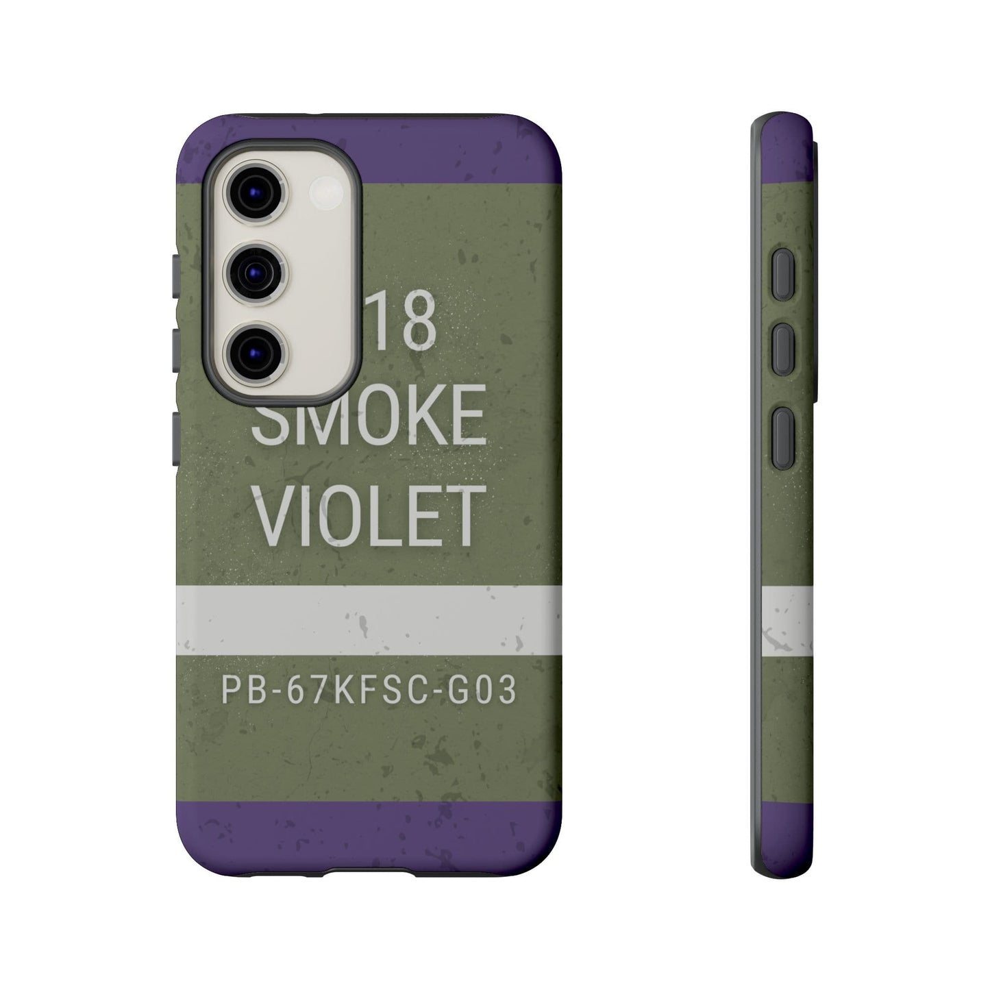K-Factor Supply Co M18 Smoke (Violet) Tough Android Case Samsung Galaxy S23