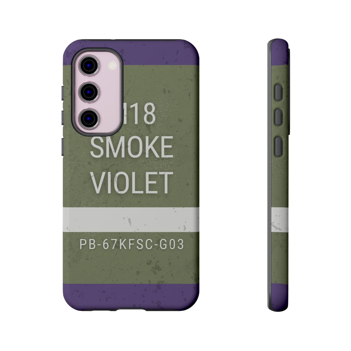 K-Factor Supply Co M18 Smoke (Violet) Tough Android Case Samsung Galaxy S23 Plus
