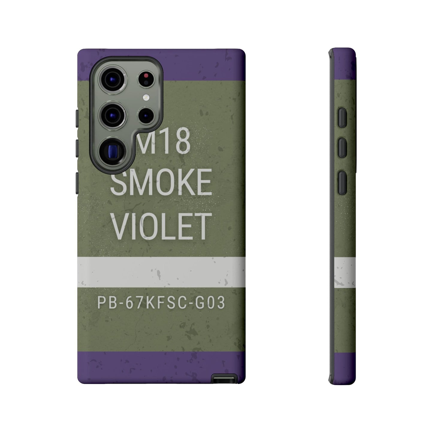 K-Factor Supply Co M18 Smoke (Violet) Tough Android Case Samsung Galaxy S23 Ultra
