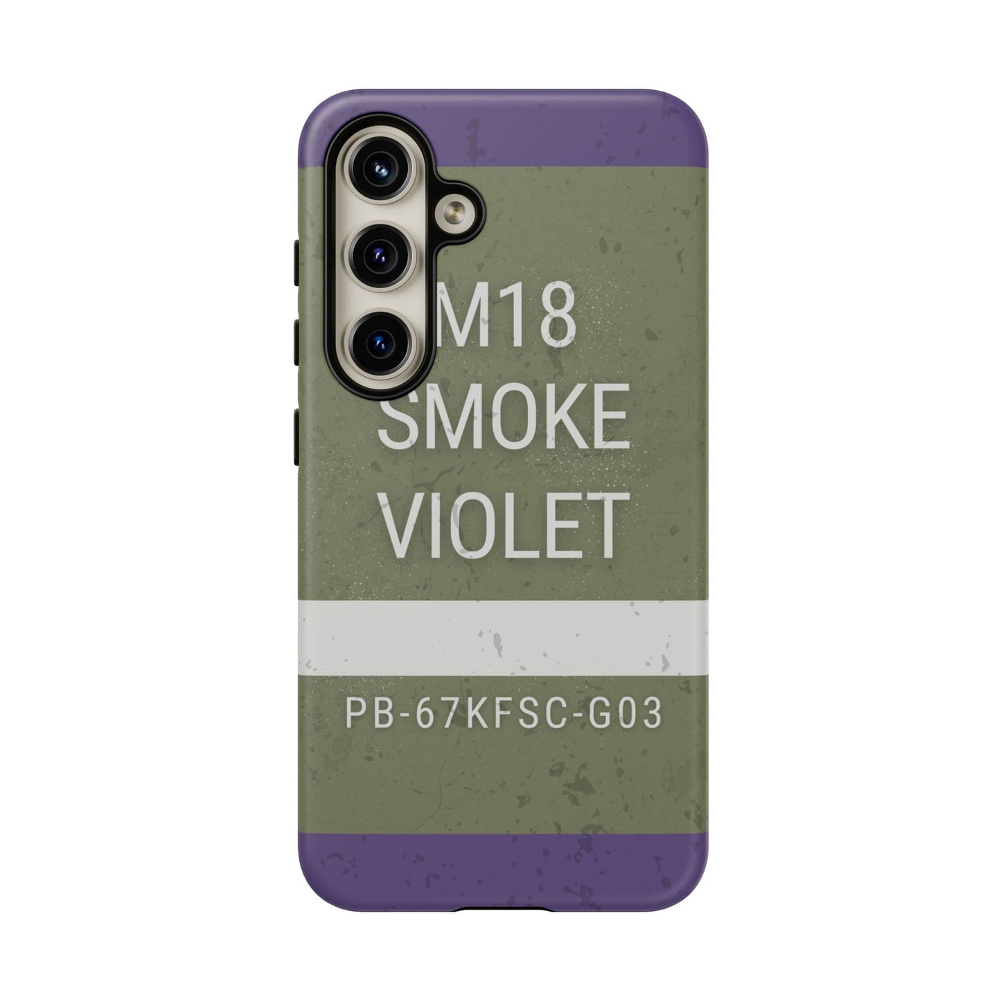 K-Factor Supply Co M18 Smoke (Violet) Tough Android Case Samsung Galaxy S24