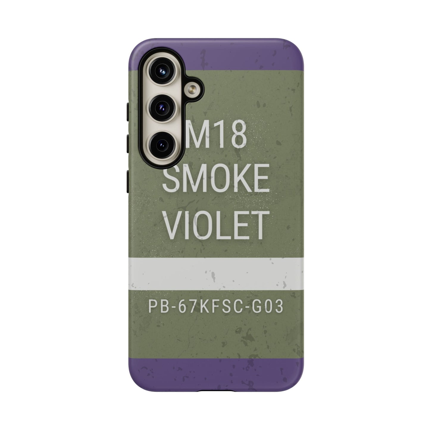 K-Factor Supply Co M18 Smoke (Violet) Tough Android Case Samsung Galaxy S24 Plus
