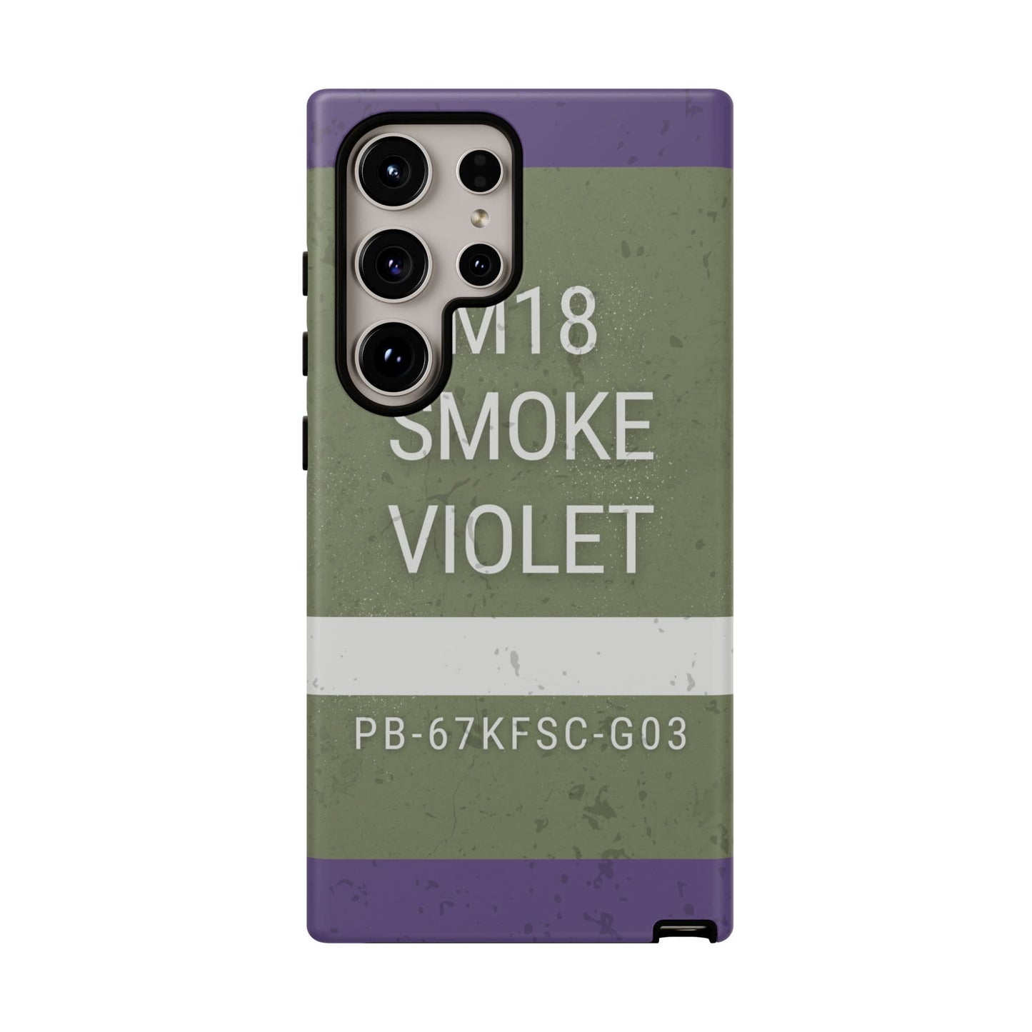 K-Factor Supply Co M18 Smoke (Violet) Tough Android Case Samsung Galaxy S24 Ultra