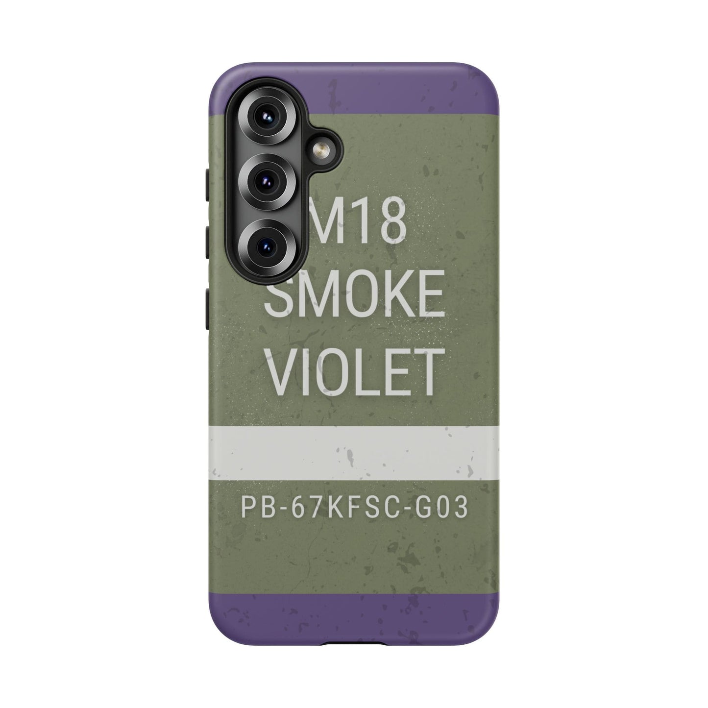 K-Factor Supply Co M18 Smoke (Violet) Tough Android Case Samsung Galaxy S25