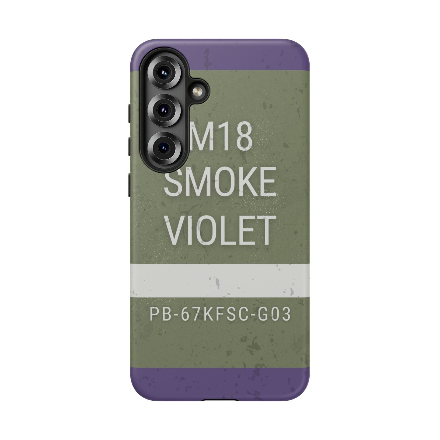 K-Factor Supply Co M18 Smoke (Violet) Tough Android Case Samsung Galaxy S25 Plus