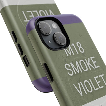 K-Factor Supply Co M18 Smoke (Violet) Tough Magnetic iPhone Case