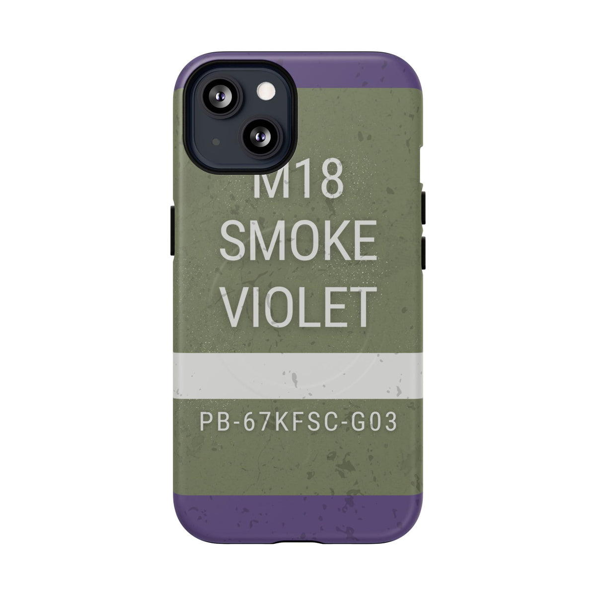K-Factor Supply Co M18 Smoke (Violet) Tough Magnetic iPhone Case iPhone 13 / Matte