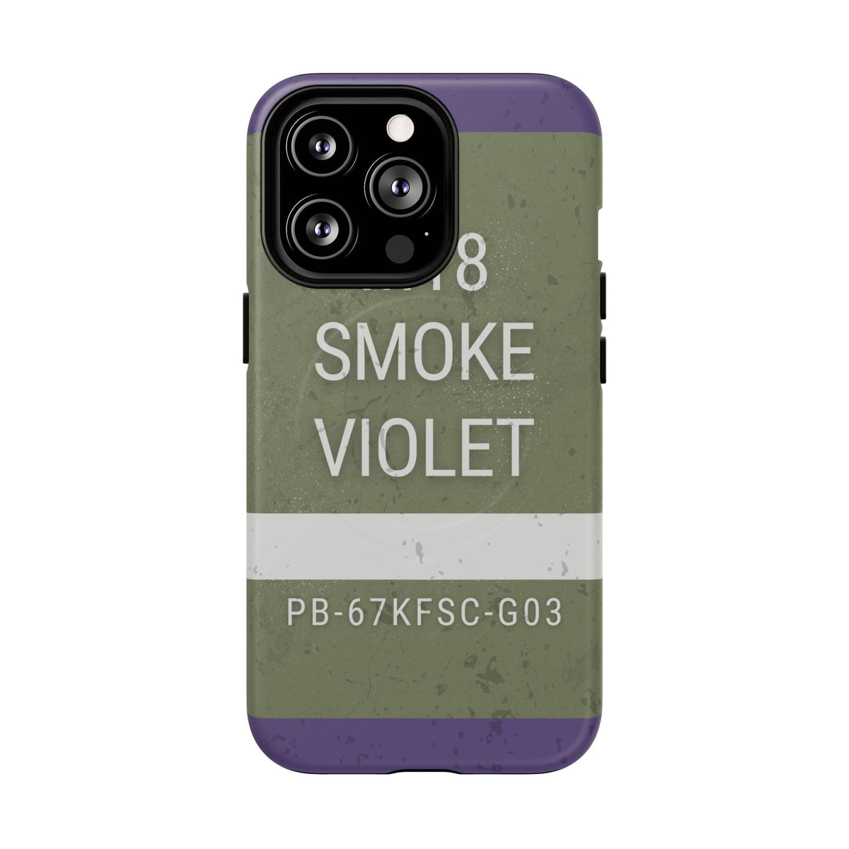 K-Factor Supply Co M18 Smoke (Violet) Tough Magnetic iPhone Case iPhone 13 Pro / Matte