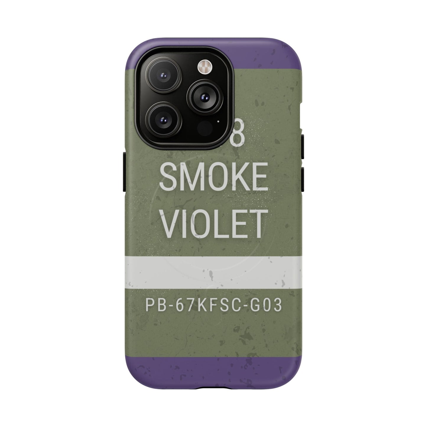 K-Factor Supply Co M18 Smoke (Violet) Tough Magnetic iPhone Case iPhone 14 Pro