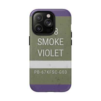 K-Factor Supply Co M18 Smoke (Violet) Tough Magnetic iPhone Case iPhone 14 Pro / Matte