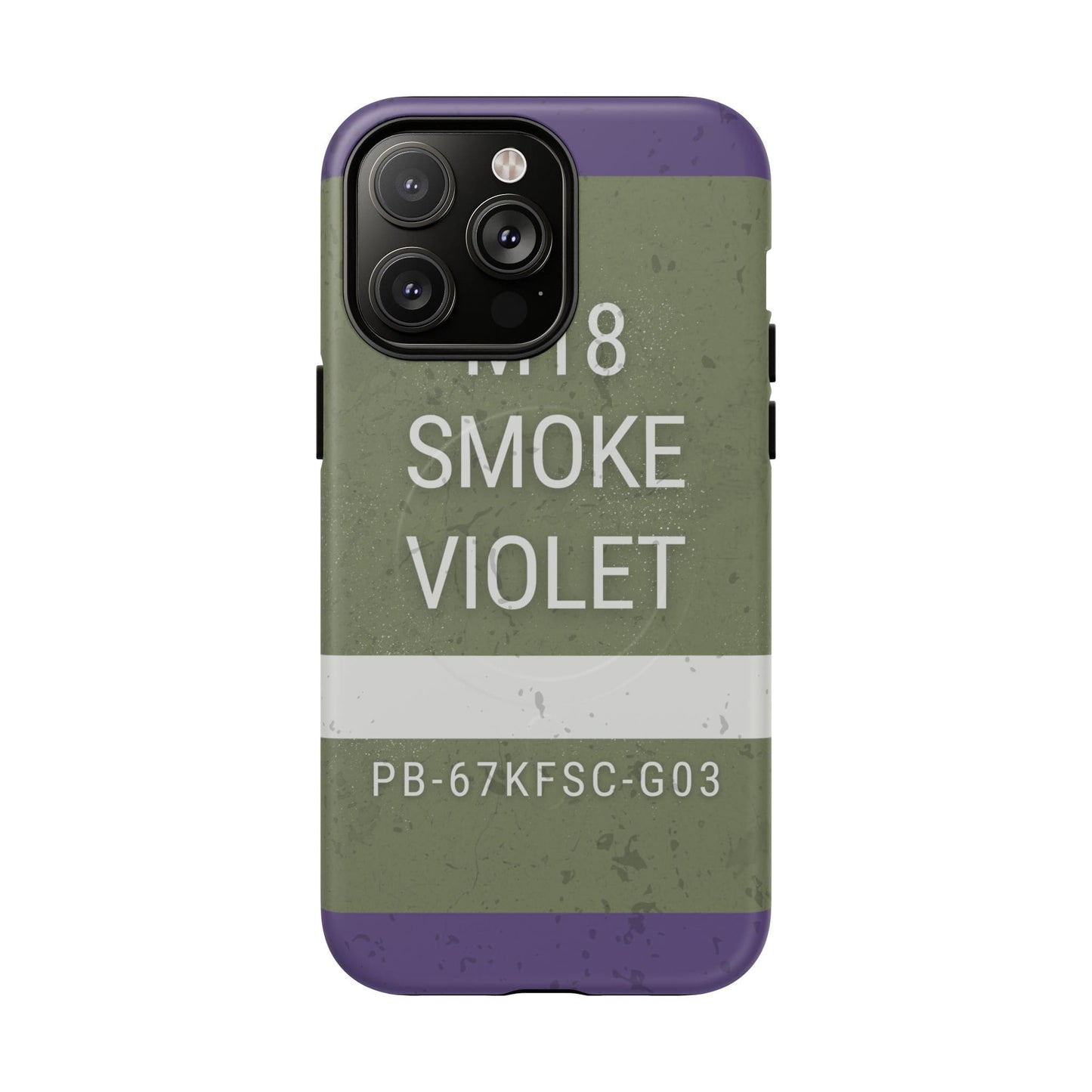K-Factor Supply Co M18 Smoke (Violet) Tough Magnetic iPhone Case iPhone 14 Pro Max