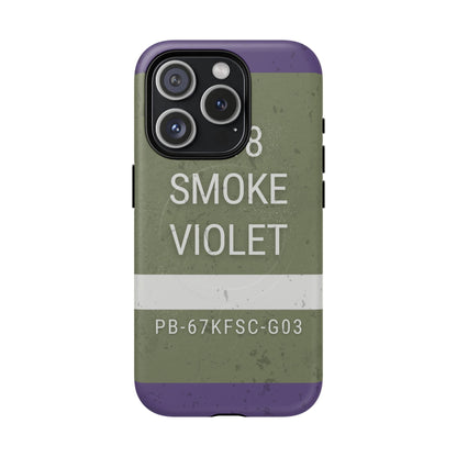 K-Factor Supply Co M18 Smoke (Violet) Tough Magnetic iPhone Case iPhone 15 Pro / Matte