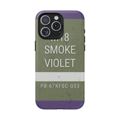 K-Factor Supply Co M18 Smoke (Violet) Tough Magnetic iPhone Case iPhone 15 Pro Max / Matte