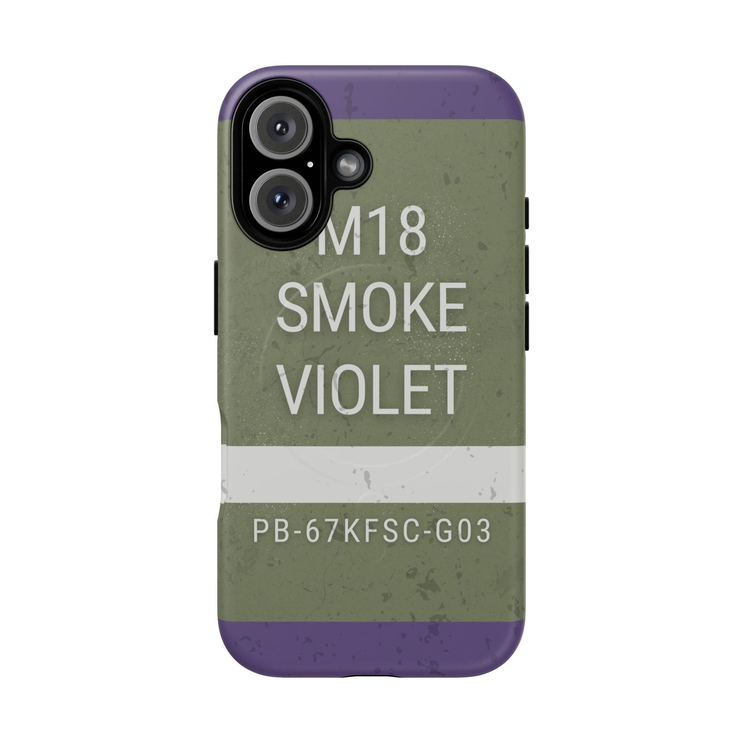 K-Factor Supply Co M18 Smoke (Violet) Tough Magnetic iPhone Case iPhone 16