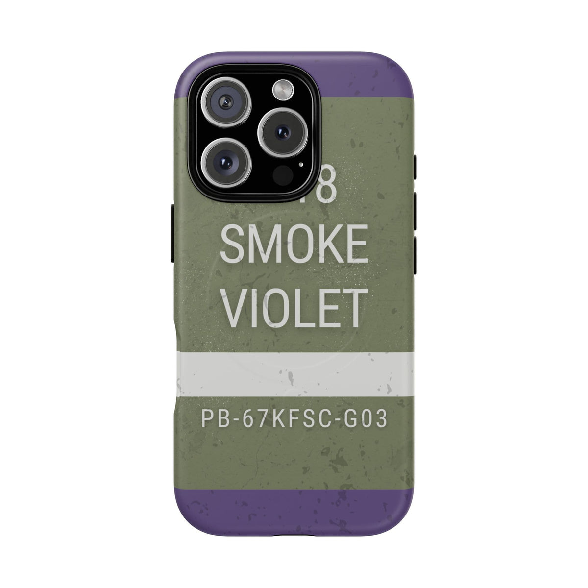 K-Factor Supply Co M18 Smoke (Violet) Tough Magnetic iPhone Case iPhone 16 Pro / Matte