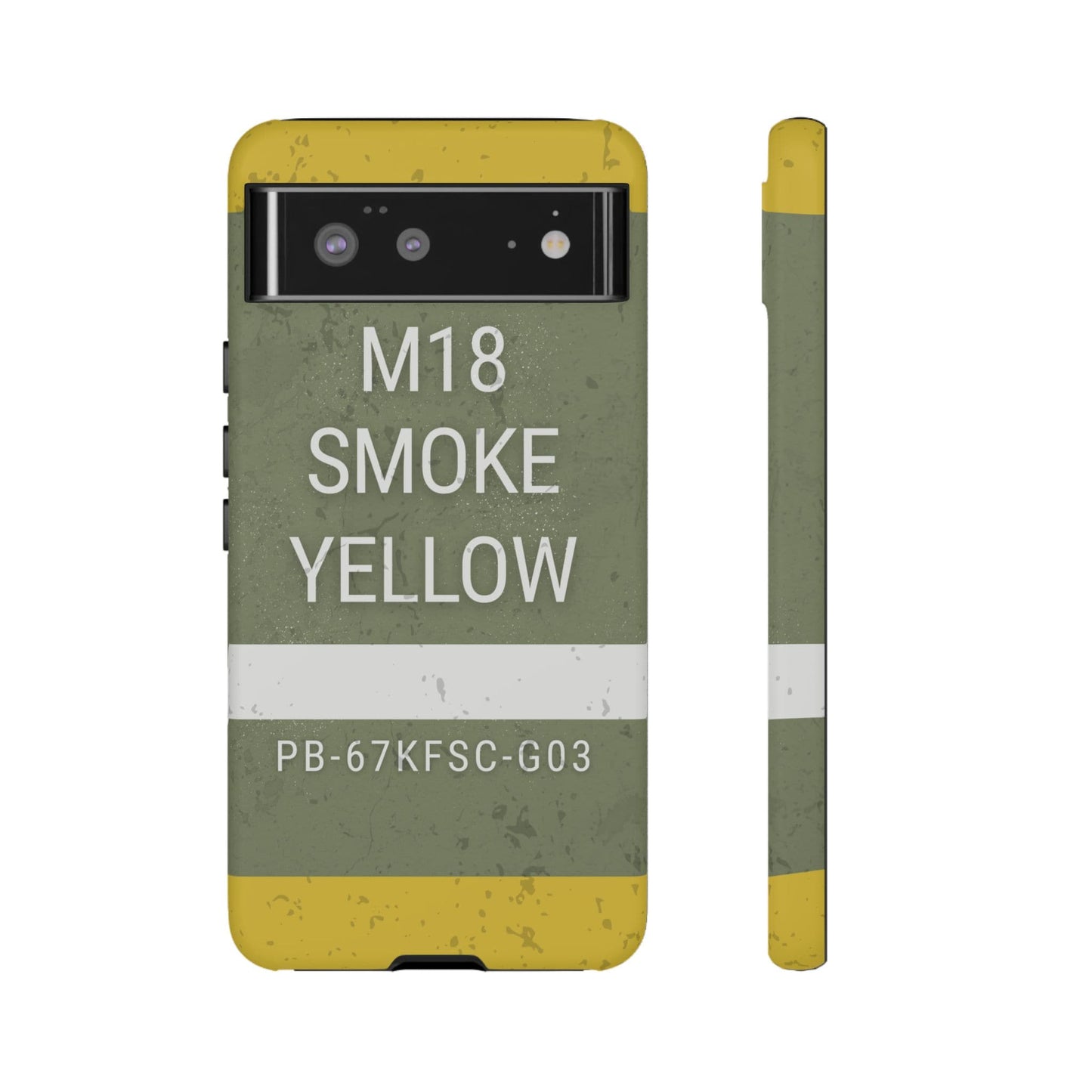 K-Factor Supply Co M18 Smoke (Yellow) Tough Android Case Google Pixel 6 / Matte