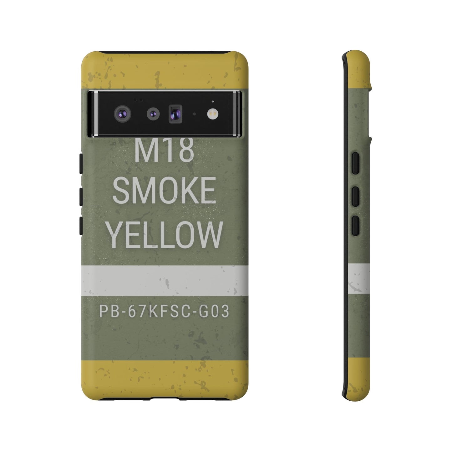 K-Factor Supply Co M18 Smoke (Yellow) Tough Android Case Google Pixel 6 Pro / Matte
