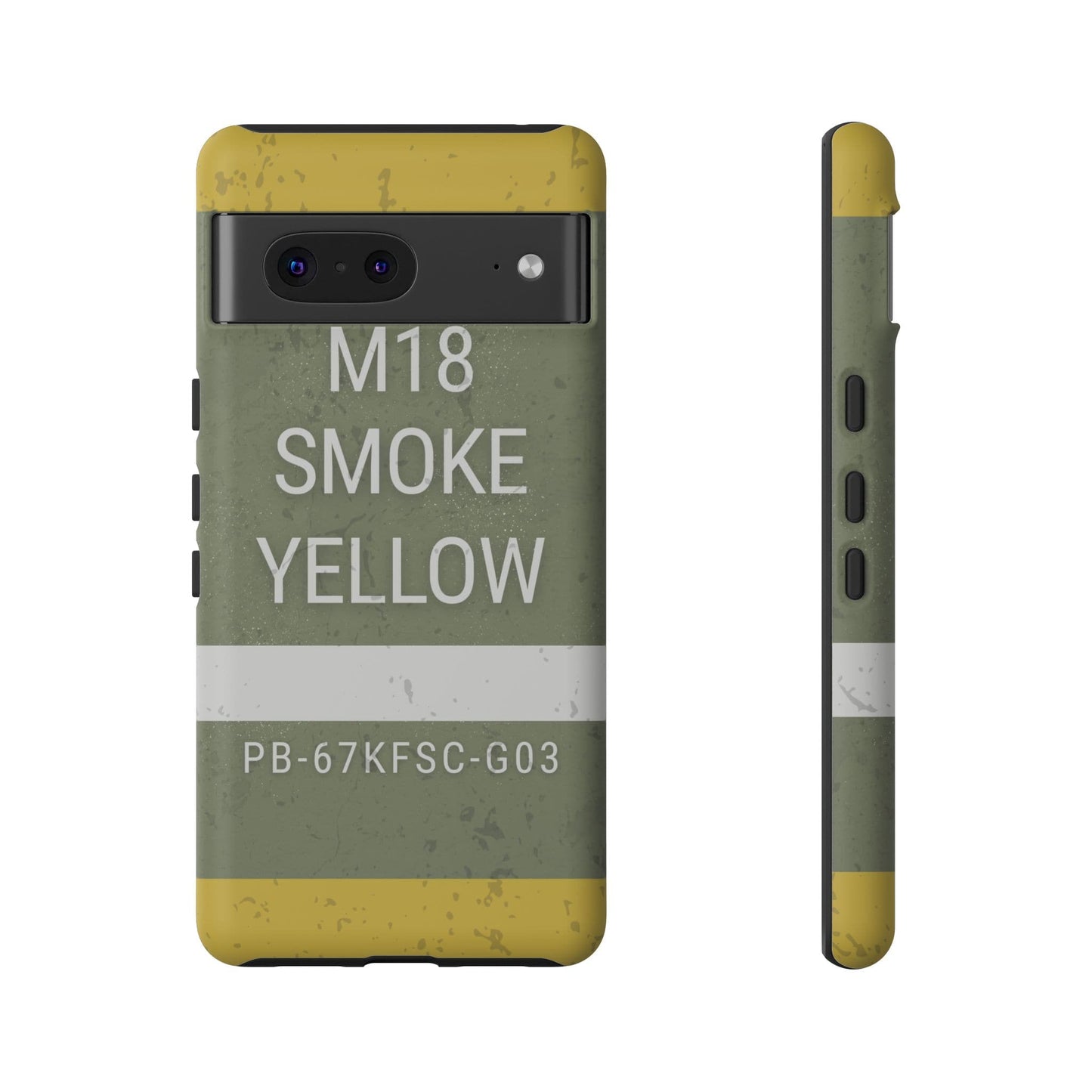 K-Factor Supply Co M18 Smoke (Yellow) Tough Android Case Google Pixel 7 / Matte