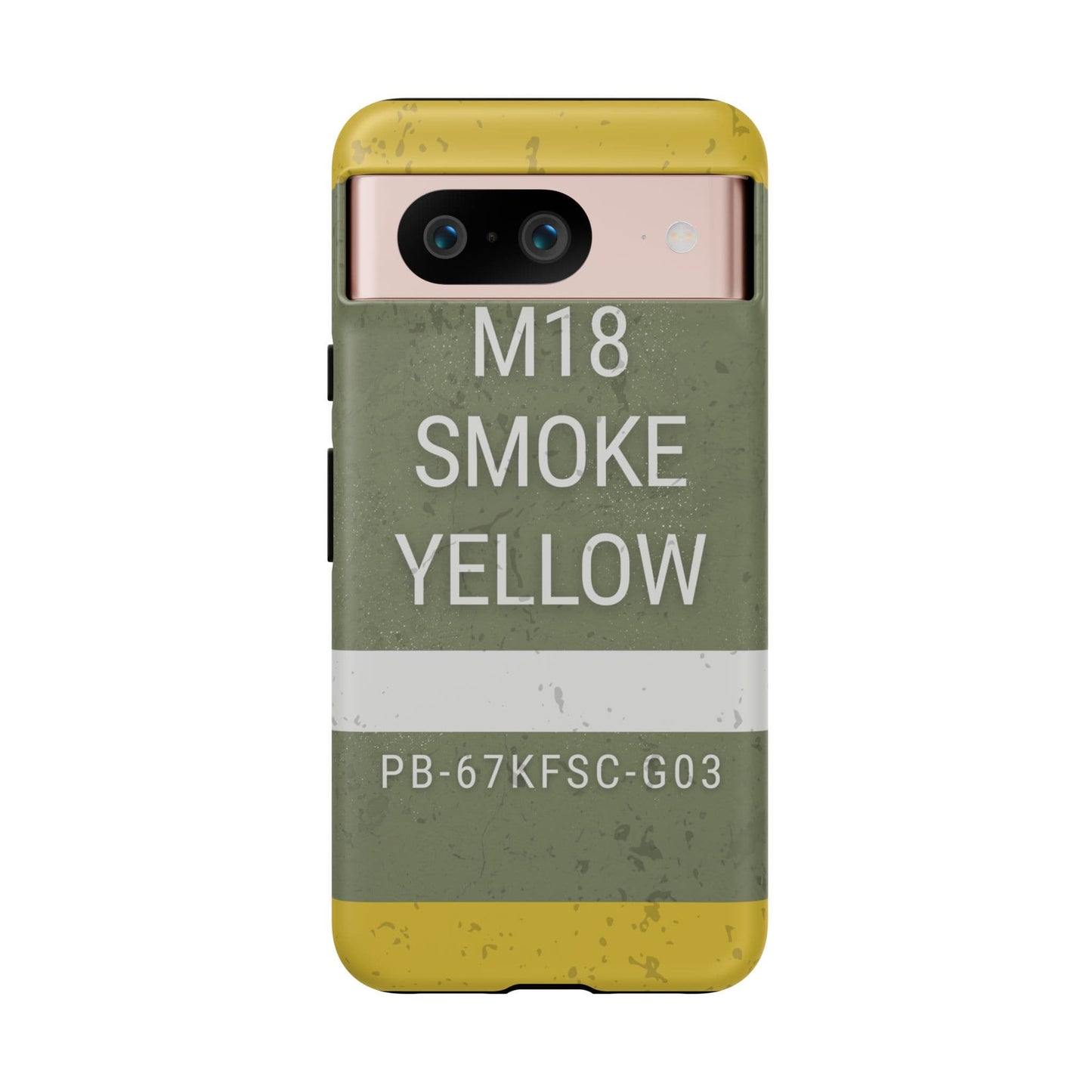 K-Factor Supply Co M18 Smoke (Yellow) Tough Android Case Google Pixel 8 / Matte