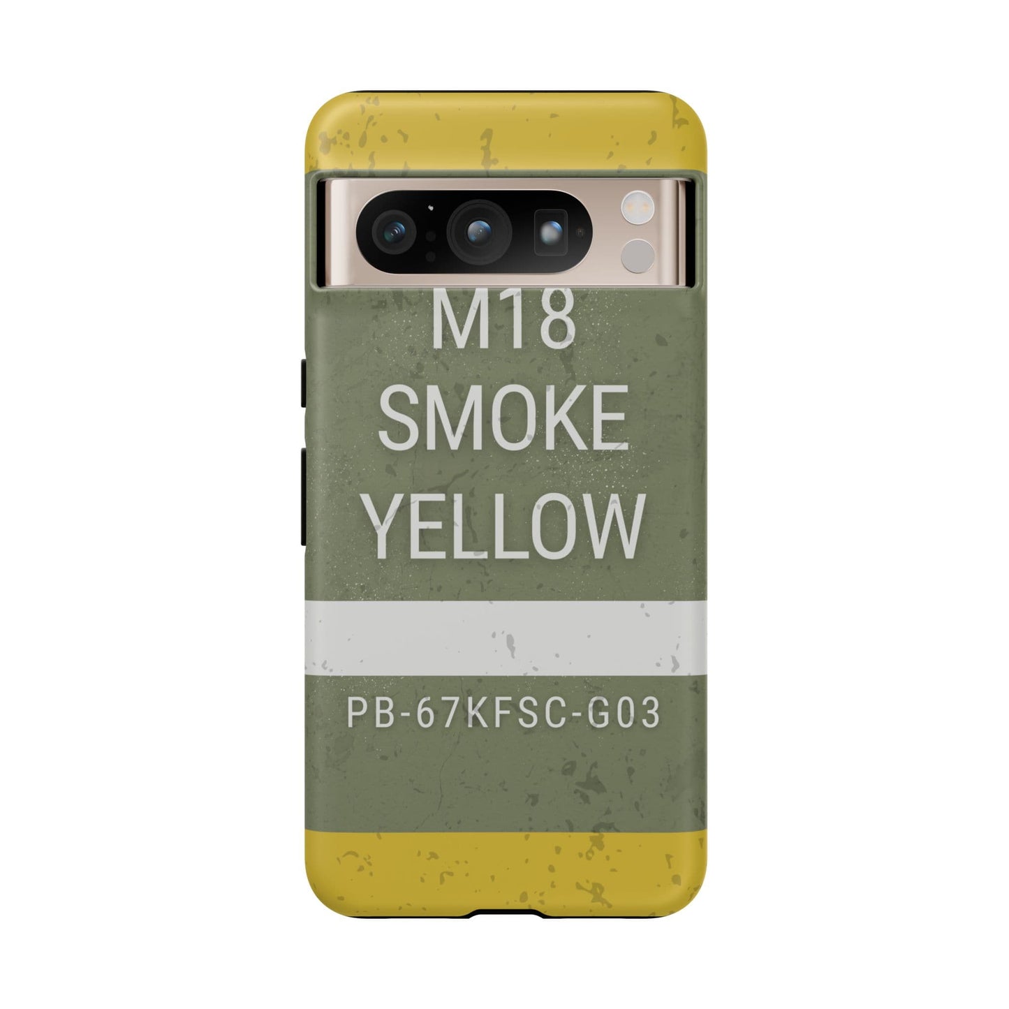 K-Factor Supply Co M18 Smoke (Yellow) Tough Android Case Google Pixel 8 Pro / Matte