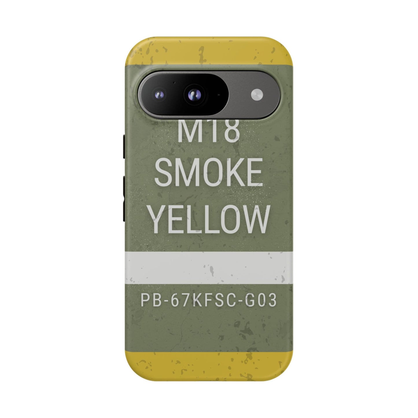 K-Factor Supply Co M18 Smoke (Yellow) Tough Android Case Google Pixel 9 / Matte