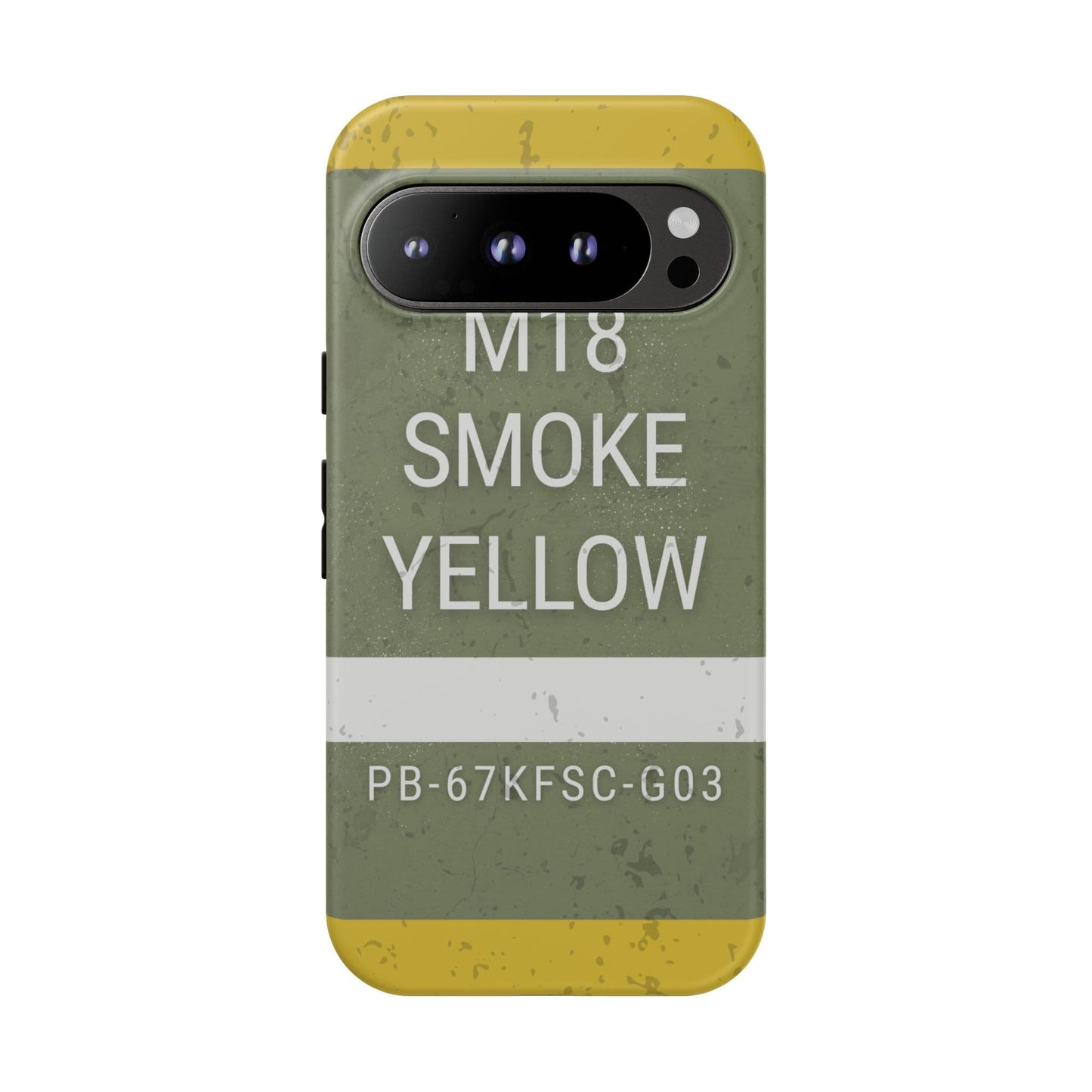 K-Factor Supply Co M18 Smoke (Yellow) Tough Android Case Google Pixel 9 Pro / Matte