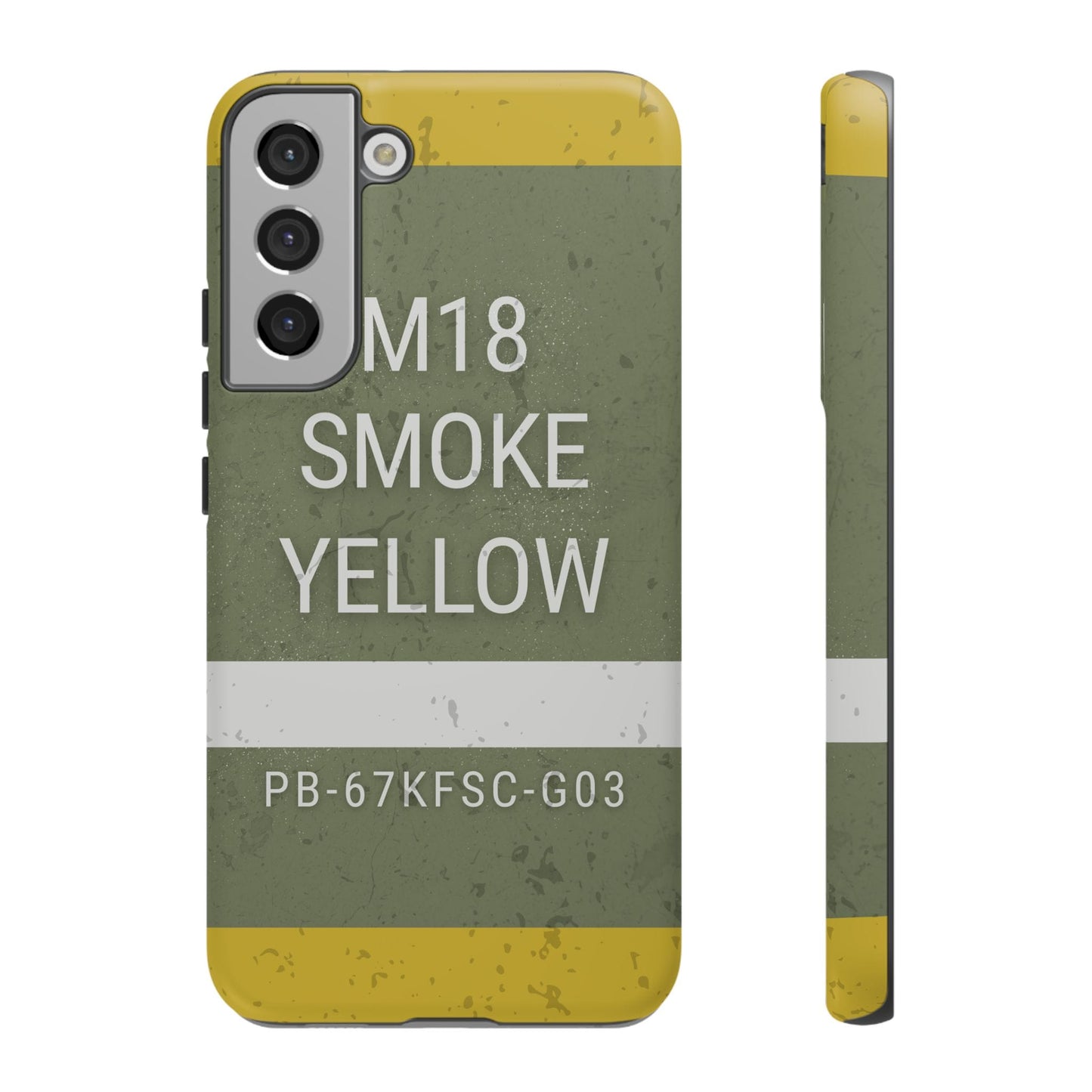 K-Factor Supply Co M18 Smoke (Yellow) Tough Android Case Samsung Galaxy S22 Plus / Matte