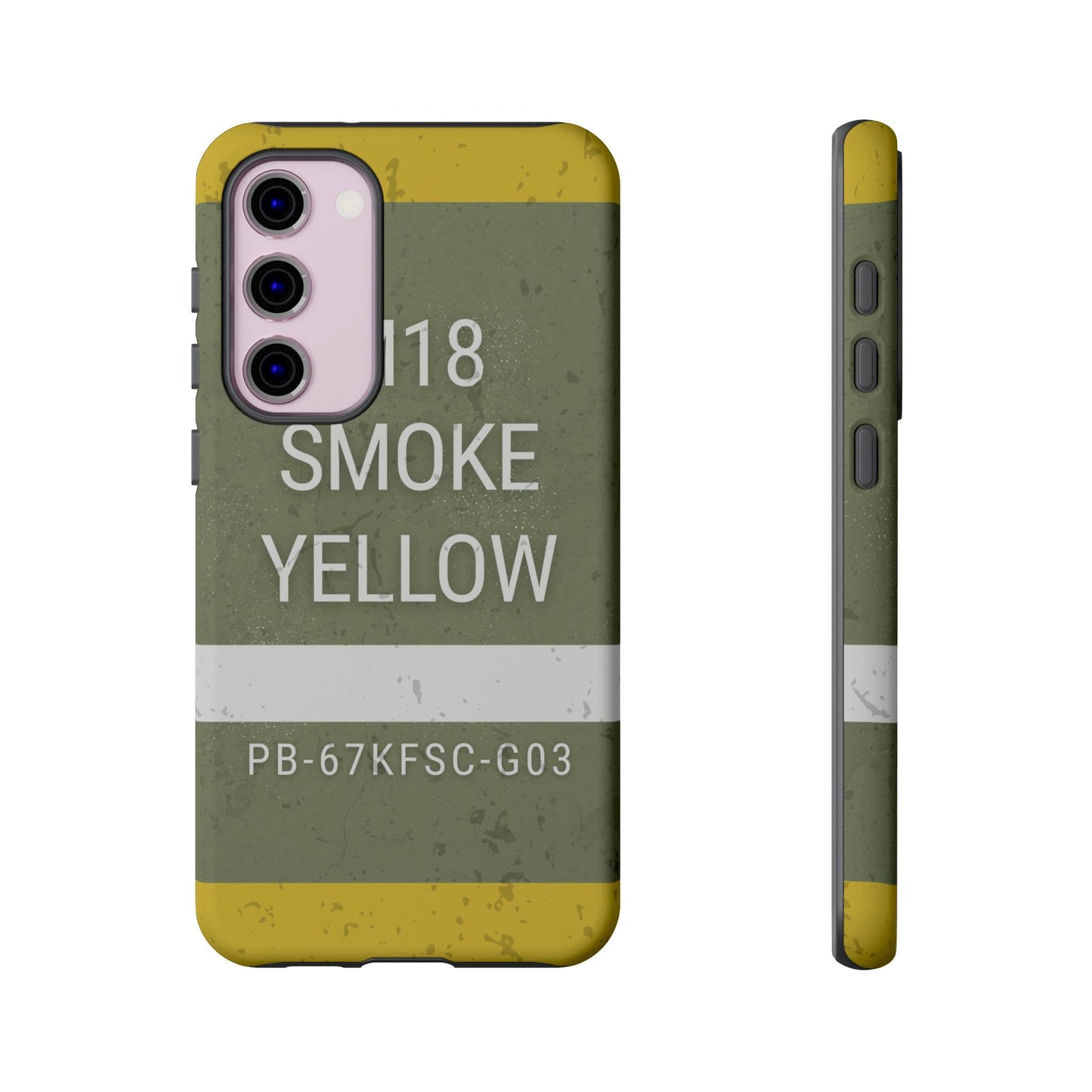 K-Factor Supply Co M18 Smoke (Yellow) Tough Android Case Samsung Galaxy S23 Plus / Matte