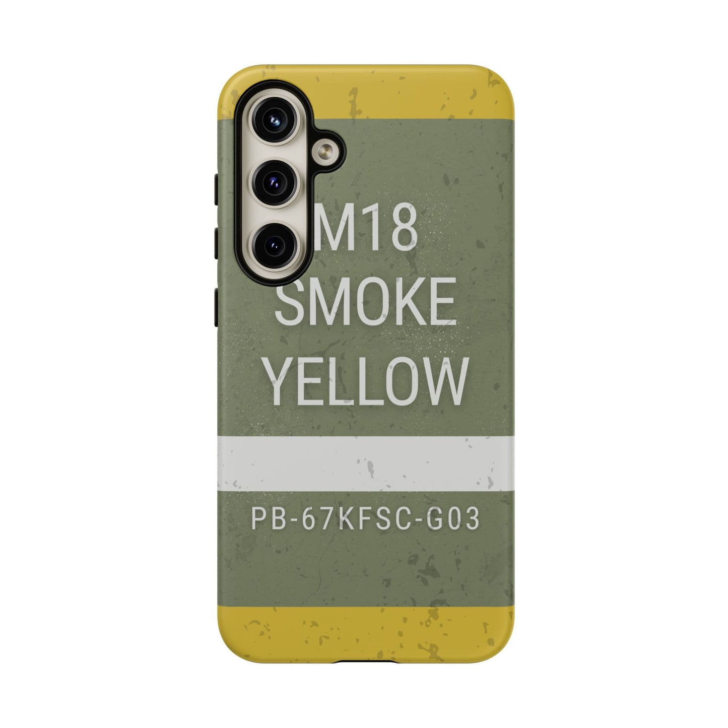 K-Factor Supply Co M18 Smoke (Yellow) Tough Android Case Samsung Galaxy S24 Plus / Matte