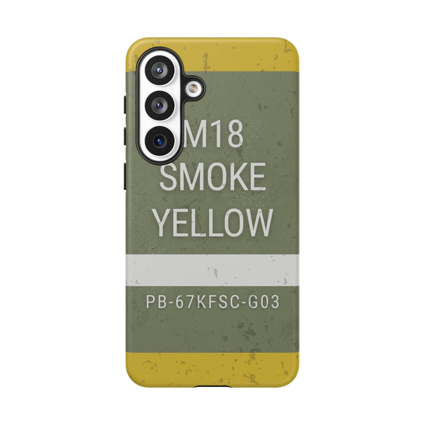 K-Factor Supply Co M18 Smoke (Yellow) Tough Android Case Samsung Galaxy S26 Plus / Matte