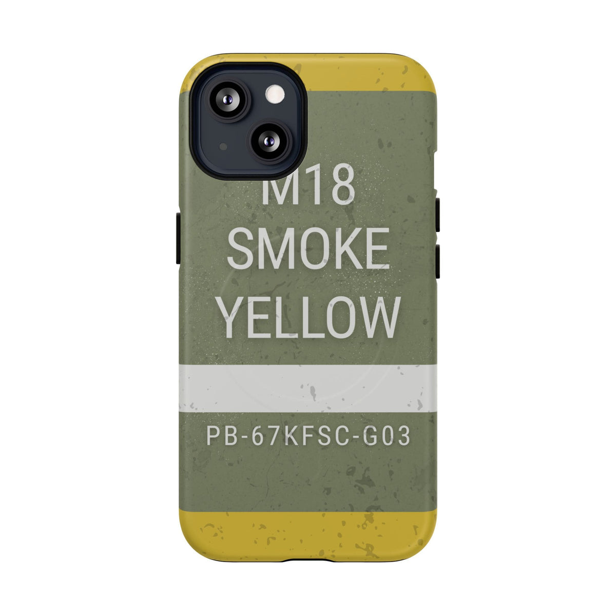 K-Factor Supply Co M18 Smoke (Yellow) Tough Magnetic iPhone Case iPhone 13 / Matte
