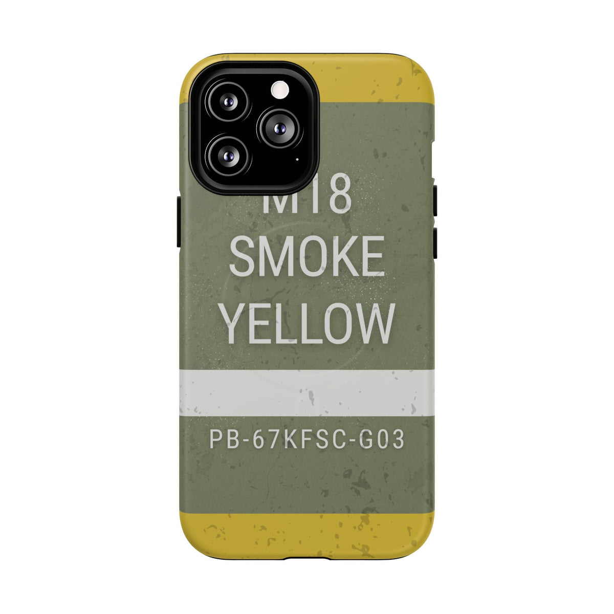 K-Factor Supply Co M18 Smoke (Yellow) Tough Magnetic iPhone Case iPhone 13 Pro Max / Matte