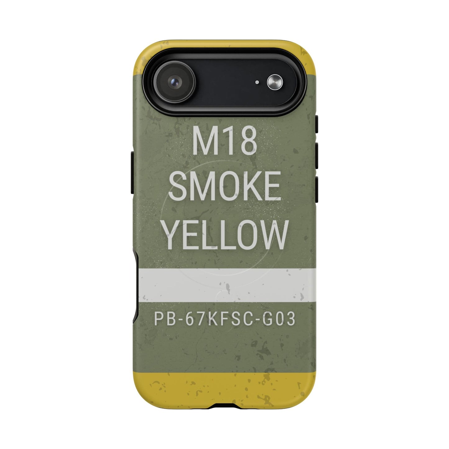 K-Factor Supply Co M18 Smoke (Yellow) Tough Magnetic iPhone Case iPhone 17 Air / Matte