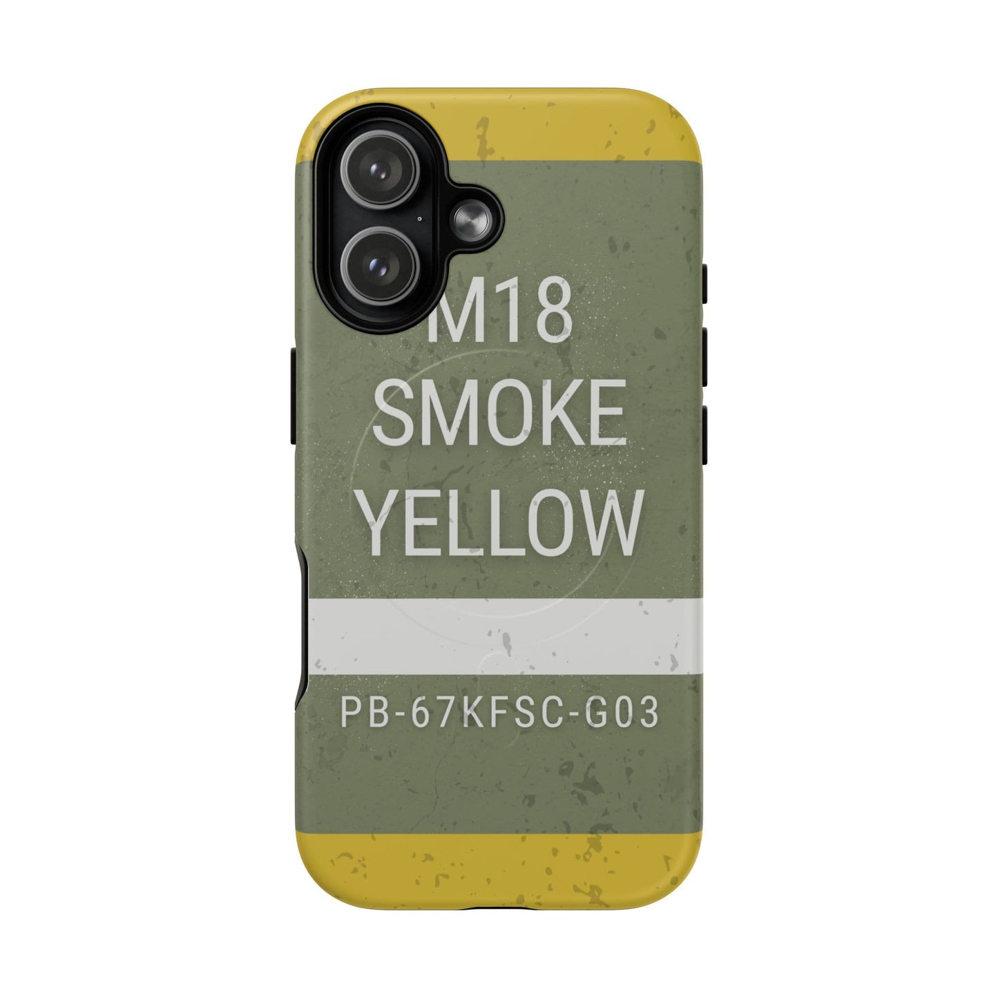 K-Factor Supply Co M18 Smoke (Yellow) Tough Magnetic iPhone Case iPhone 17 / Matte