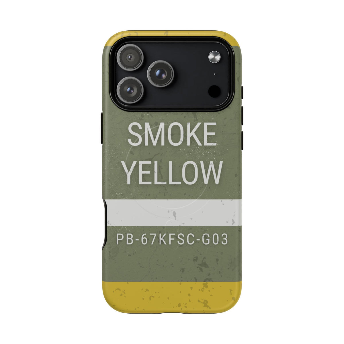 K-Factor Supply Co M18 Smoke (Yellow) Tough Magnetic iPhone Case iPhone 17 Pro Max / Matte
