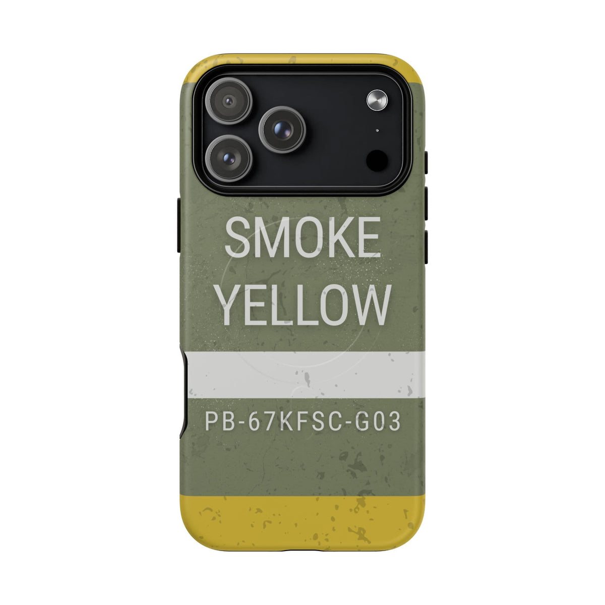 K-Factor Supply Co M18 Smoke (Yellow) Tough Magnetic iPhone Case iPhone 18 Pro Max / Matte