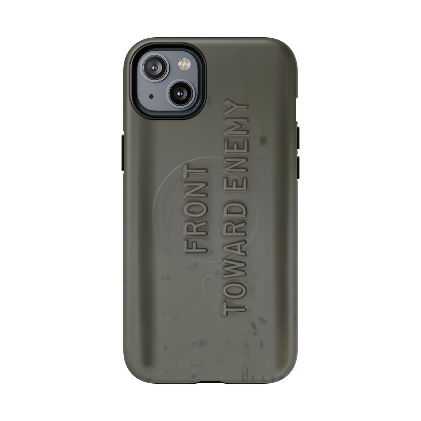 K-Factor Supply Co M18A1 Claymore Gen 3 (Dark ODG) Tough Magnetic iPhone Case iPhone 14 Plus