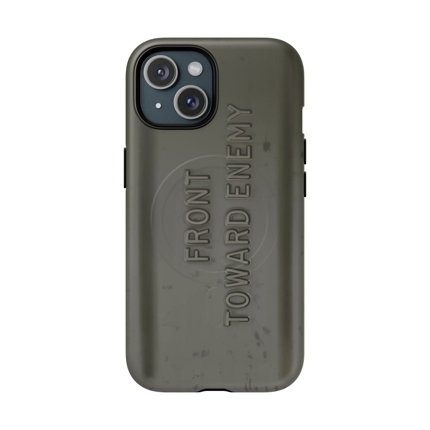 K-Factor Supply Co M18A1 Claymore Gen 3 (Dark ODG) Tough Magnetic iPhone Case iPhone 15