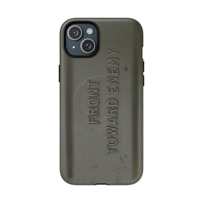 K-Factor Supply Co M18A1 Claymore Gen 3 (Dark ODG) Tough Magnetic iPhone Case iPhone 15 Plus