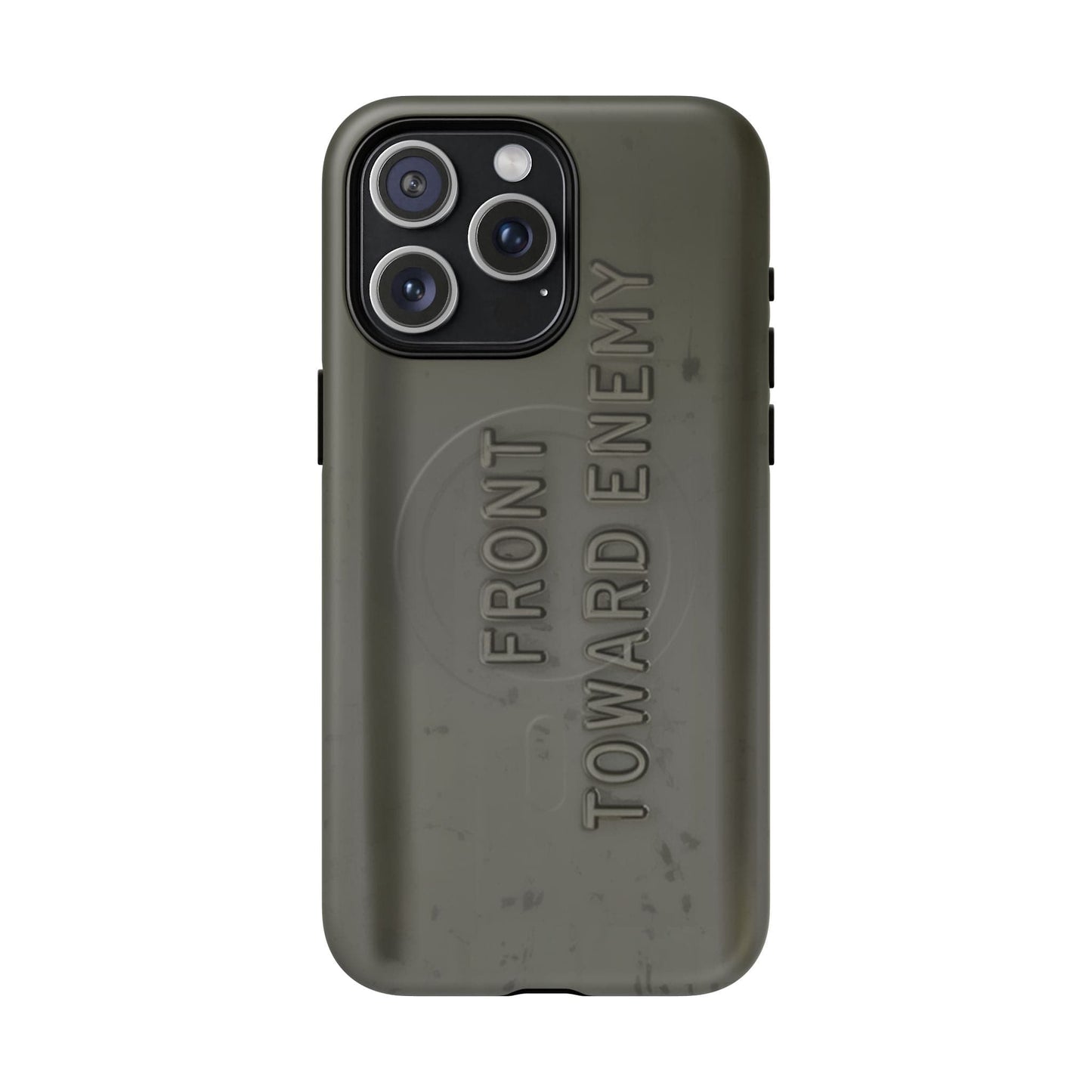 K-Factor Supply Co M18A1 Claymore Gen 3 (Dark ODG) Tough Magnetic iPhone Case iPhone 15 Pro Max