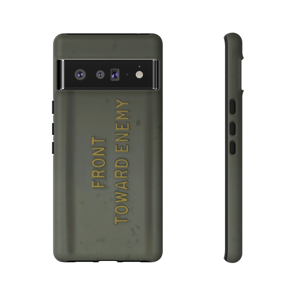 K-Factor Supply Co M18A1 Claymore Gen 3 (ODG/Yellow) Tough Android Case Google Pixel 6 Pro / Matte