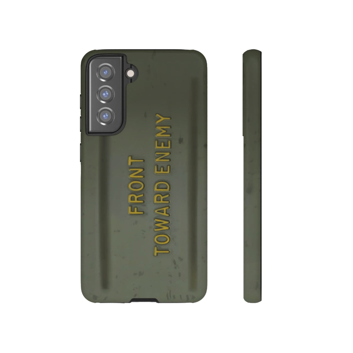 K-Factor Supply Co M18A1 Claymore Gen 3 (ODG/Yellow) Tough Android Case Samsung Galaxy S21 FE / Matte