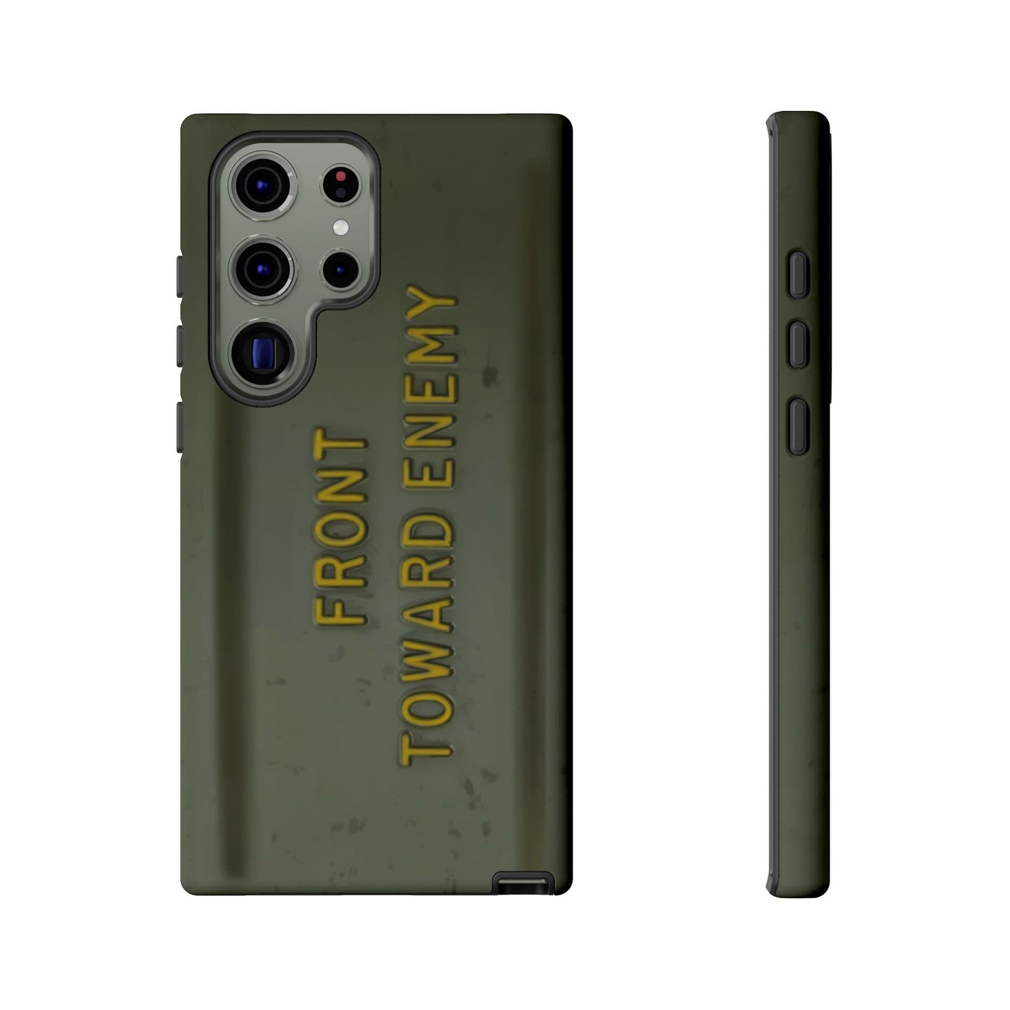 K-Factor Supply Co M18A1 Claymore Gen 3 (ODG/Yellow) Tough Android Case Samsung Galaxy S23 Ultra