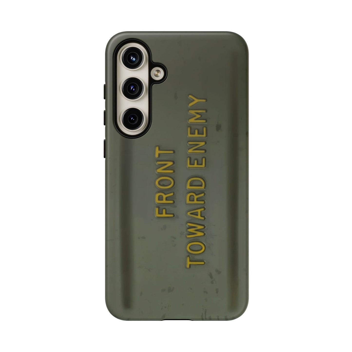 K-Factor Supply Co M18A1 Claymore Gen 3 (ODG/Yellow) Tough Android Case Samsung Galaxy S24 Plus