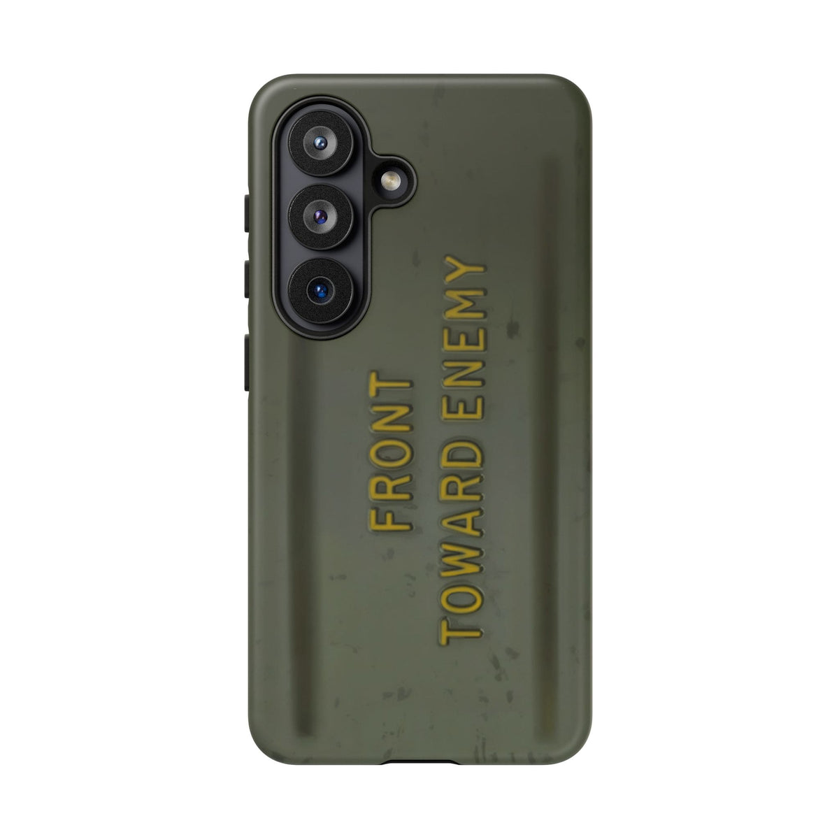 K-Factor Supply Co M18A1 Claymore Gen 3 (ODG/Yellow) Tough Android Case Samsung Galaxy S26 / Matte