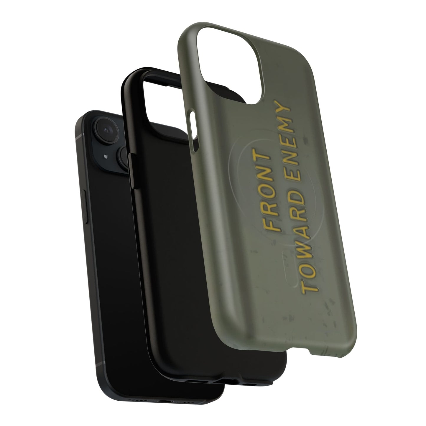 K-Factor Supply Co M18A1 Claymore Gen 3 (ODG/Yellow) Tough Magnetic iPhone Case