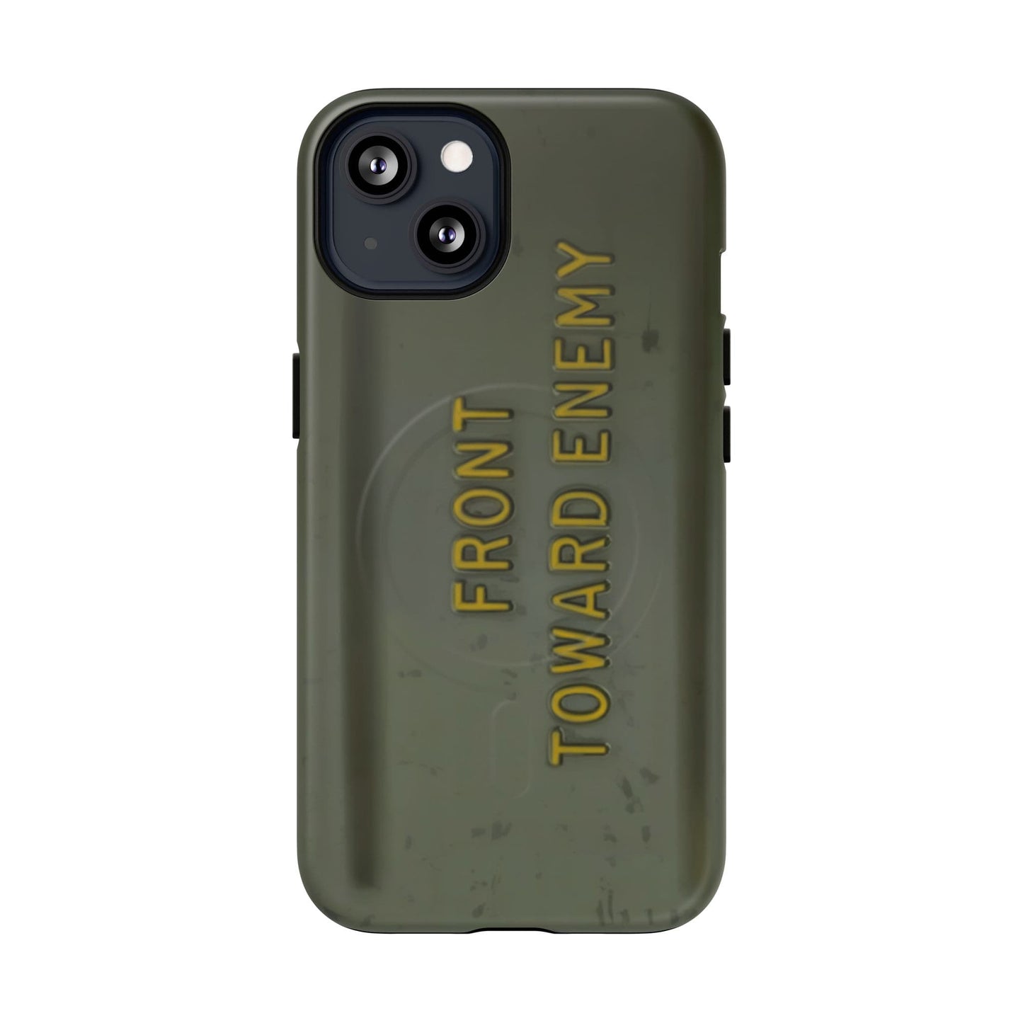 K-Factor Supply Co M18A1 Claymore Gen 3 (ODG/Yellow) Tough Magnetic iPhone Case iPhone 13