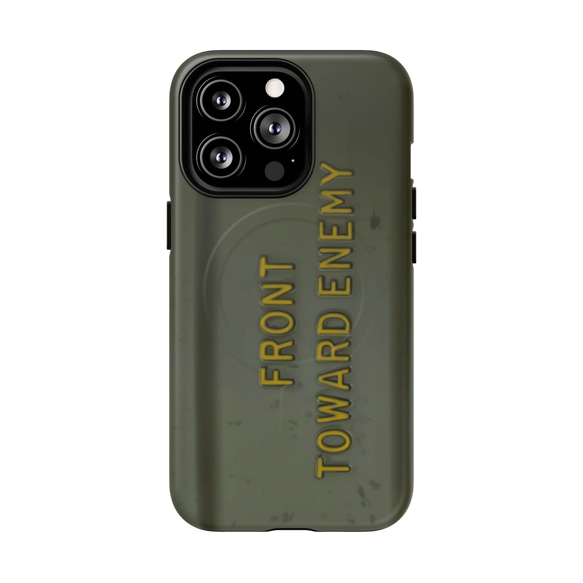 K-Factor Supply Co M18A1 Claymore Gen 3 (ODG/Yellow) Tough Magnetic iPhone Case iPhone 13 Pro / Matte