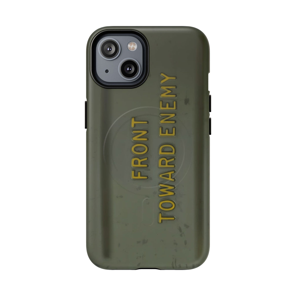K-Factor Supply Co M18A1 Claymore Gen 3 (ODG/Yellow) Tough Magnetic iPhone Case iPhone 14 / Matte