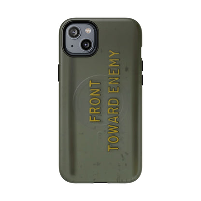 K-Factor Supply Co M18A1 Claymore Gen 3 (ODG/Yellow) Tough Magnetic iPhone Case iPhone 14 Plus